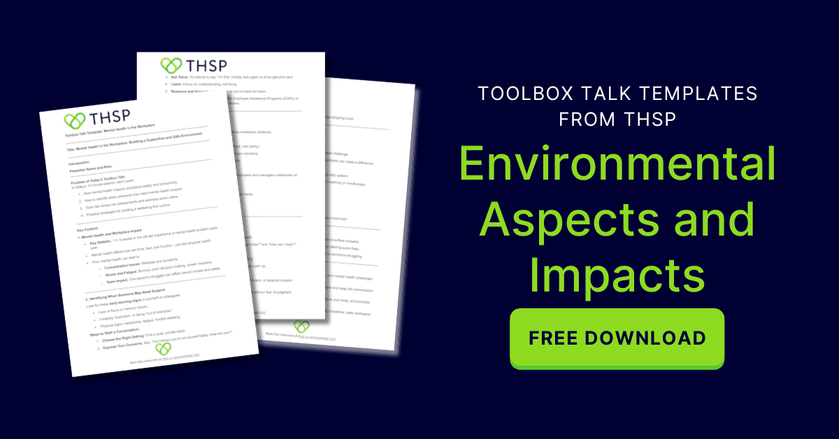 Environmental Aspects & Impacts